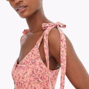 Jcrew. Beautiful button down midi dress, with ruffle at hem.